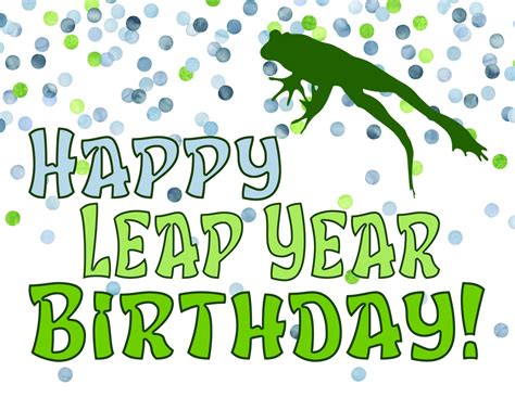 Happy Leap Year Birthday Card - Etsy