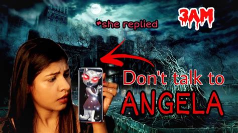 Testing Creepy Talking Angela App She Replied Amchallange Youtube