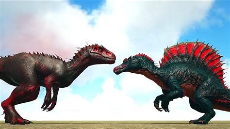 Ark Survival Alpha Indominus Rex Vs Primal Fear Alpha Dinos Ep