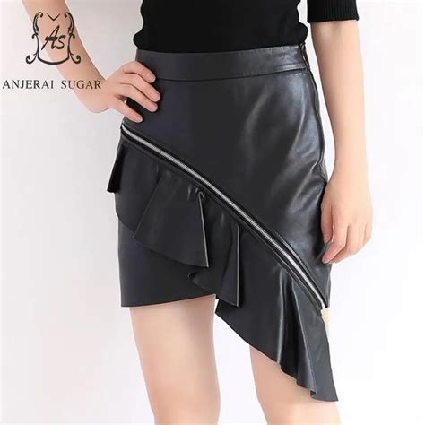 Aliexpress Buy Spring Autumn Sheepskin Genuine Leather Skirts