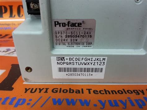 Pro Face Digital Gp Sc V Graphic Panel Plc Dcs Servo Control