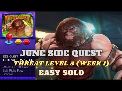 June Side Quest Terror Twister Threat Level Juggernaut Easy Solo