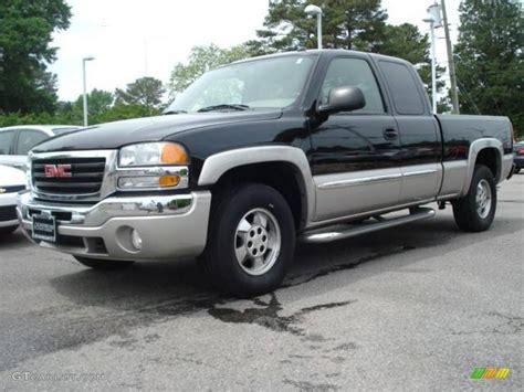 2004 Onyx Black Gmc Sierra 1500 Slt Extended Cab 4x4 11898985 Car Color Galleries