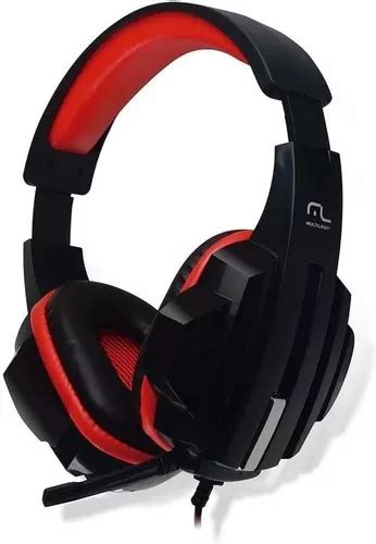 Headset Gamer Cabo Nylon P Preto Vermelho Multilaser Ph Mercadolivre