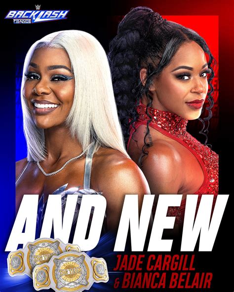 Jade Cargill And Bianca Belair Wwe Womens Tag Team Champions Wwe