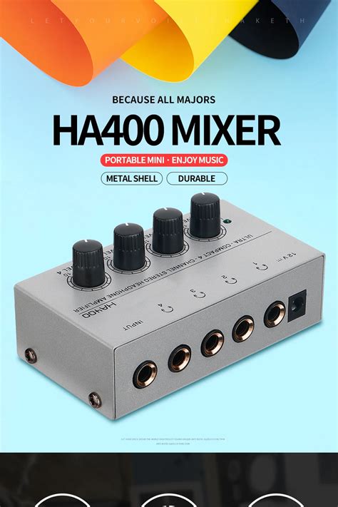 Ha Channel Stereo Audio Amplifier Portable Headphone Amplifier