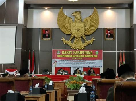 DPRD Tebo Gelar Rapat Paripurna Mendengarkan Pidato Kenegaraan Presiden