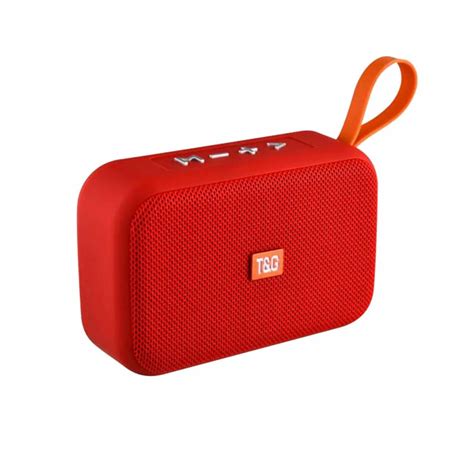 Parlante Port Til Bluetooth Tg Mini Simil Go Rojo Woofer