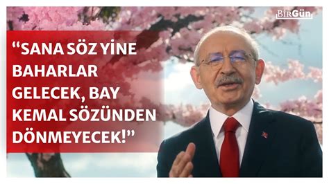 Kılıçdaroğlu ilk seçim videosunu paylaştı Sana söz YouTube