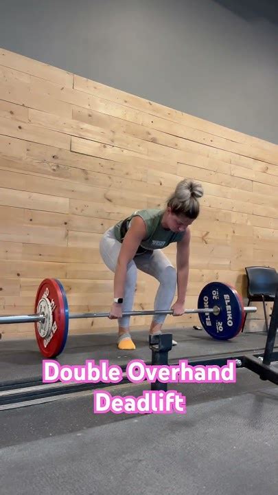 Double Overhand Deadlift Demo Youtube