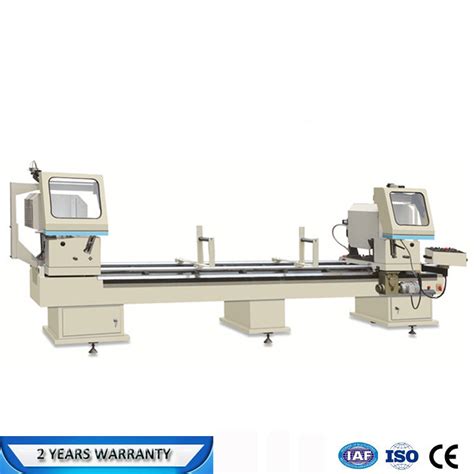 Aluminum Upvc Profile Double Head Cutting Saw Upvc Window Door Machine