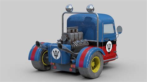 Racing Three Wheeler 3D Model - TurboSquid 2119578