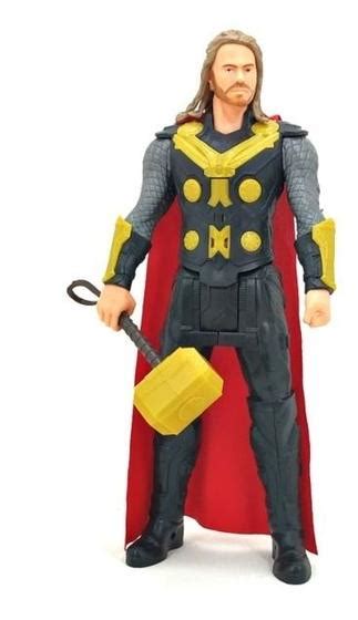 Boneco Vingadores Thor Articulado Led Som Acessório 30cm Uni IMP