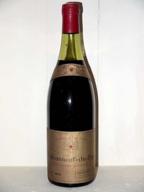 Chateauneuf du Pape 1974 "Tête de Cuvée" Maison Bérard Père et fils ...