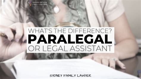 What Is The Difference Between A Paralegal And Legal Assistant Youtube