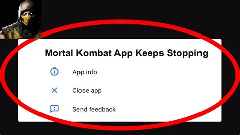 Fix Mortal Kombat App Keeps Stopping Mortal Kombat App Crash Issue