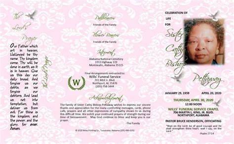 Ms. Cathy Pettaway – Wills Funeral Service