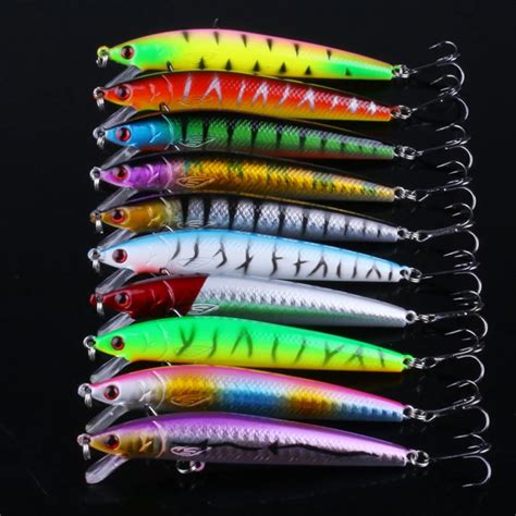 HENGJIA Wobblers Minnow Fishing Lures Artificial Hard Baits Artifical