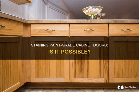 Staining Paint Grade Cabinet Doors Is It Possible Shunshelter