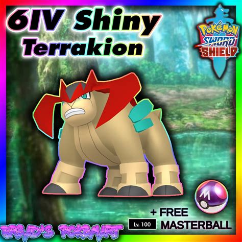 Pokemon Sword and Shield // TERRAKION Ultra SHINY 6IV - Etsy