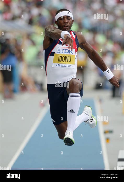 Great Britains Phillips Idowu Competes In The Mens Triple Jump During