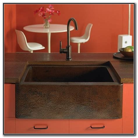 Antique Hammered Copper Farmhouse Sink - Sink And Faucets : Home ...