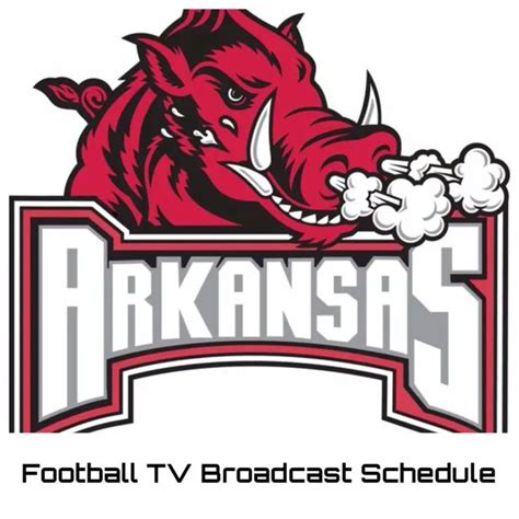 Arkansas Razorbacks Football Tv Broadcast Schedule 2021 Arkansas Razorbacks 1 Clipart