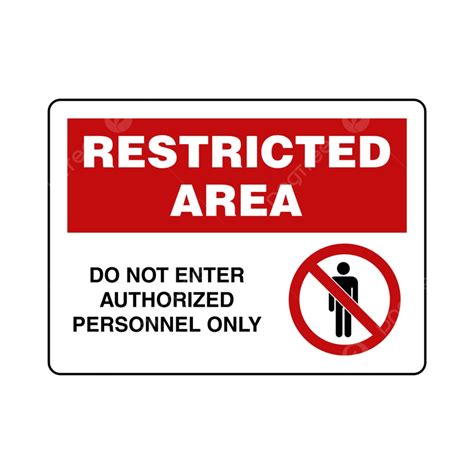 Restricted Area Vector Design Images Restricted Area Sign Vector