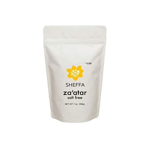 Buy Sheffa Zaatar Salt Free Spice Blend Aromatic Hyssop Seasoning 7oz Resealable Bag Traditional