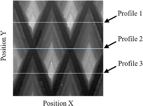 Exemplary Surface Texture With Marked Areas Were Cross Sectional