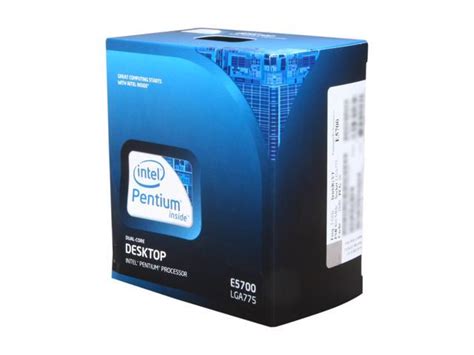 Intel Pentium E5700 Wolfdale Dual Core 3 0 GHz LGA 775 65W BX80571E5700