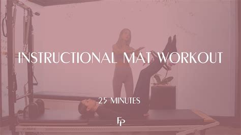 25 Min Mat Full Body Mat Pilates Forma Pilates