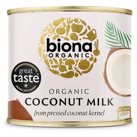 Organic Coconut Milk Ml Biona Healthy Supplies