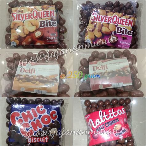 Jual PROMO COKLAT SILVER QUEEN BITES MEDE ALMOND SILVERQUEEN SNACK