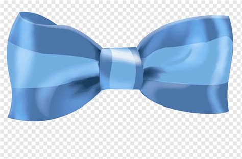 Blue Shoelace Knot Bow Tie Blue Ribbon Ribbon Color Necktie Png