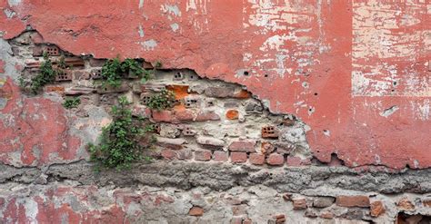 Surface of Broken Brick Wall · Free Stock Photo