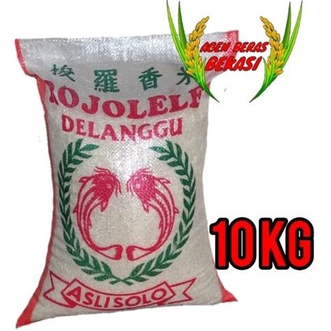 Jual BERAS SOLO ASLI ROJOLELE DELANGGU 10KG Shopee Indonesia