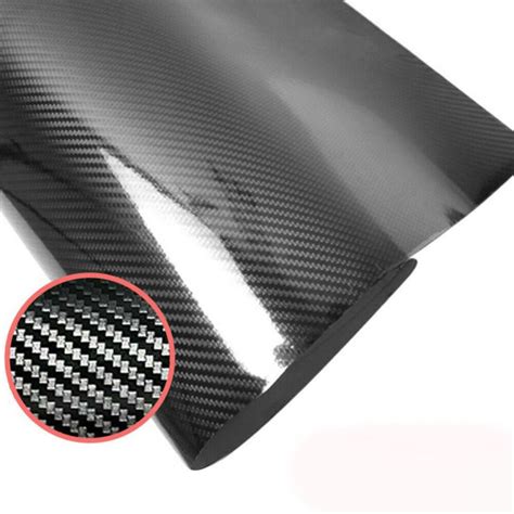 D High Gloss Black Carbon Fiber Car Wrap Decorative Film Best Price