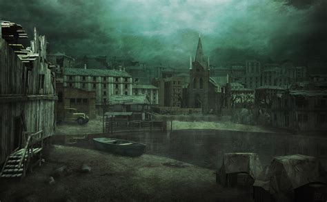 ArtStation - Innsmouth Waterfront