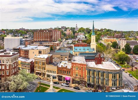 Macon, Georgia, USA Historic Downtown Skyline Stock Photo - Image of ...