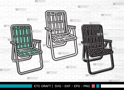 Folding Beach Chairs Clipart Svg Graphic By Pixel Elites Creative Fabrica