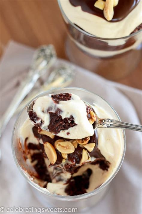 Peanut Butter Brownie Trifle Celebrating Sweets