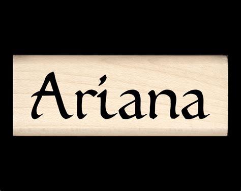 Ariana Name Stamp – Stamps by Impression