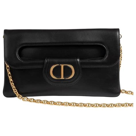 Christian Dior Sacs à main Cuir Noir ref 802149 Joli Closet