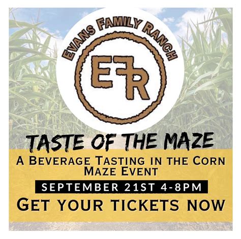 Taste of the Maze - Adult Corn Maze Night — Evans Family Ranch