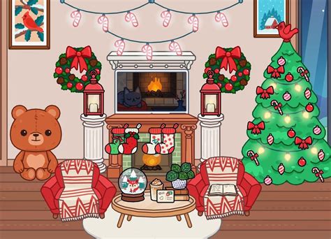 Toca Boca Christmas idea [aesthetic]☃️🎀🎄 | Mario characters, Christmas ...