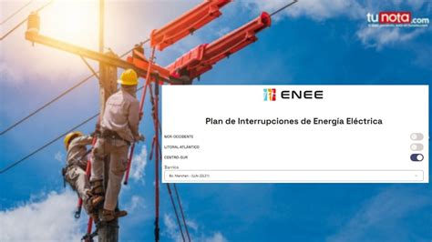 Enee Cortes De Energ A Interrupciones Programadas Para Este Lunes