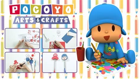 Pocoyo Arts Crafts Pen Caps On EVA Foam BACK TO SCHOOL YouTube