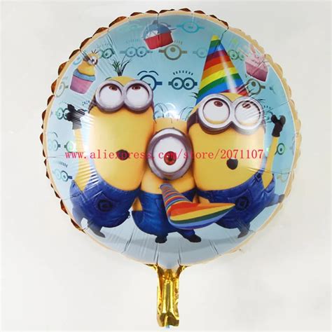 Lucky 1pcs 45 45cm Minion Balloon Birthday Wedding Decoration Globos