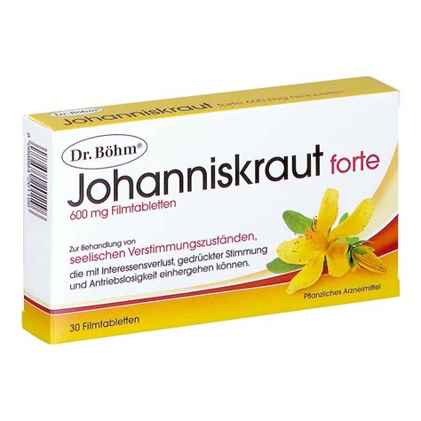 Dr Böhm Johanniskraut 600 Mg Forte Filmtabletten 30 Stk